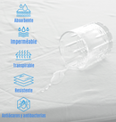 PROTECTOR COLCHÓN IMPERMEABLE CASIOPEA - PUNTO DE ALGODÓN