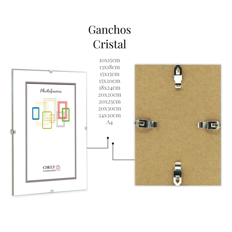 MARCO CLIP MOD-300 Cubierta Vidrio