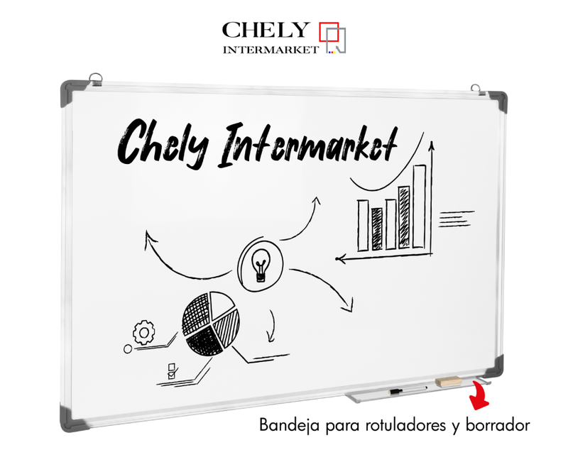 CHELY INTERMARKET Pizarra Blanca Magnética MOD-583/2