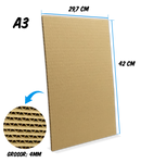 Planchas de Cartón 4mm Ondulado