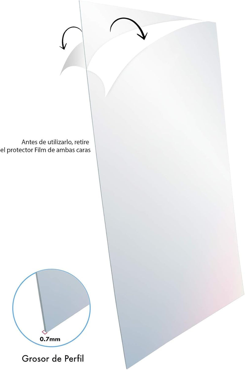 Láminas Metacrilato Transparente con Espesor de 0.7mm