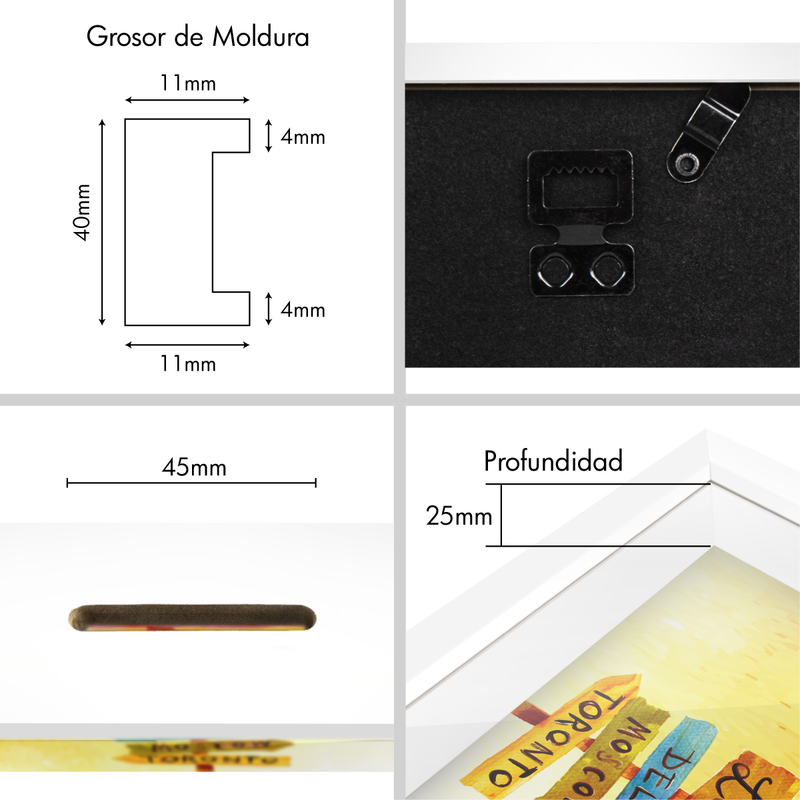 MARCO HUCHA MADERA PERSONALIZABLE 14.5x14.5cm
