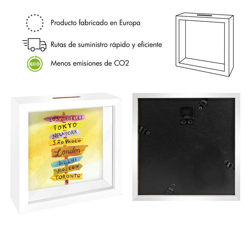 MARCO HUCHA MADERA PERSONALIZABLE 14.5x14.5cm