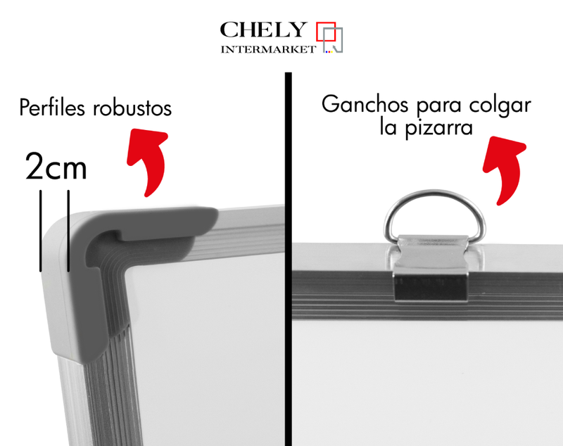 CHELY INTERMARKET Pizarra Blanca Magnética MOD-583/2