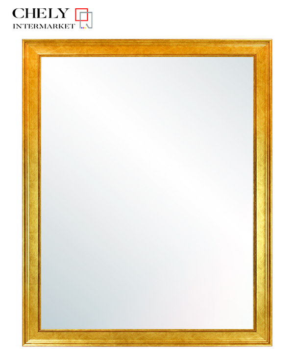 Espejo de pared de cuerpo entero con marco dorado – Galerías Placencia