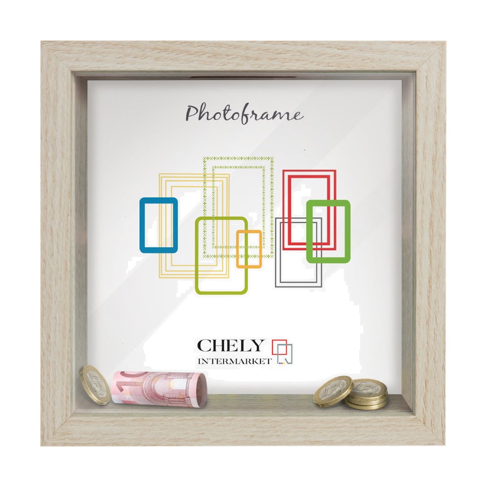 MARCO MOD3686 HUCHA MADERA PERSONALIZABLE 14.5x14.5cm