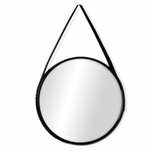 ESPEJO REDONDO PARA COLGAR 60X60cm NEGRO R001