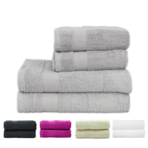 JUEGO DE TOALLAS DE BAÑO GRANDES, 100% ALGODÓN DE 500gr
