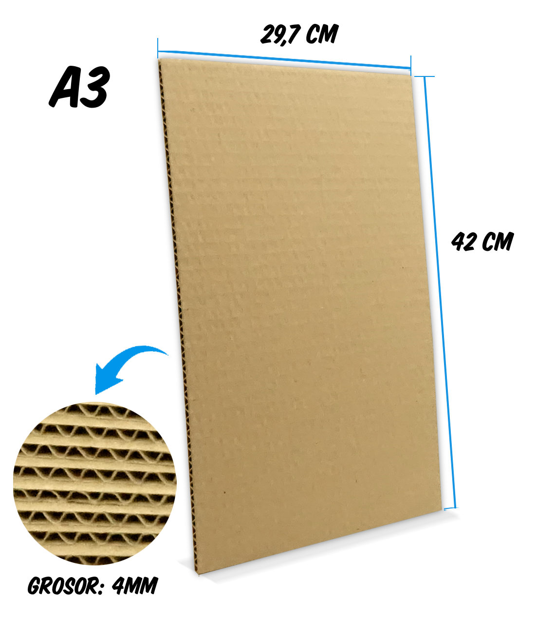 Planchas de Cartón 4mm Ondulado - Imagen 2