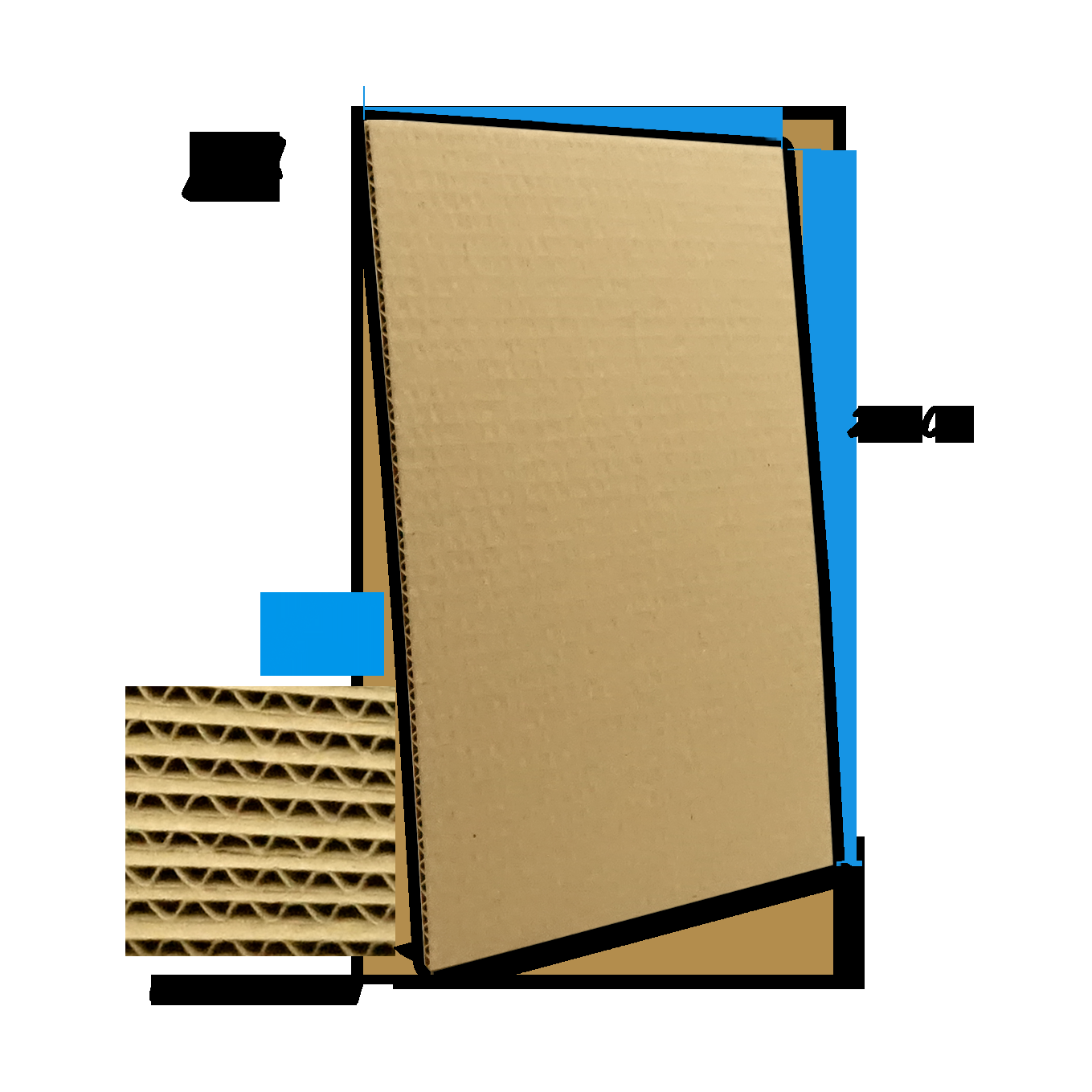 Planchas de Cartón 4mm Ondulado