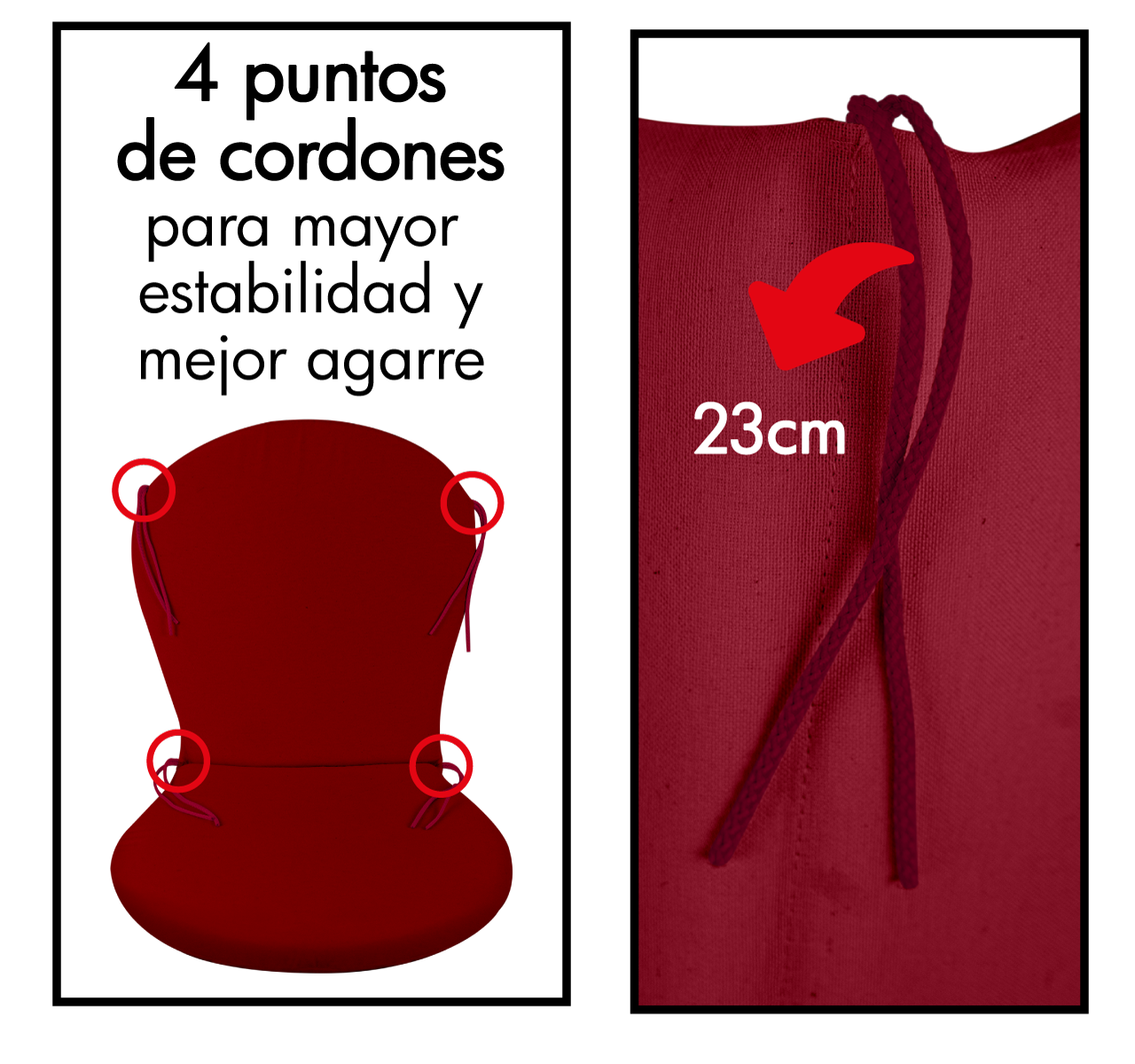 Cojín para sillas diseño tipo Guitarra - Imagen 19