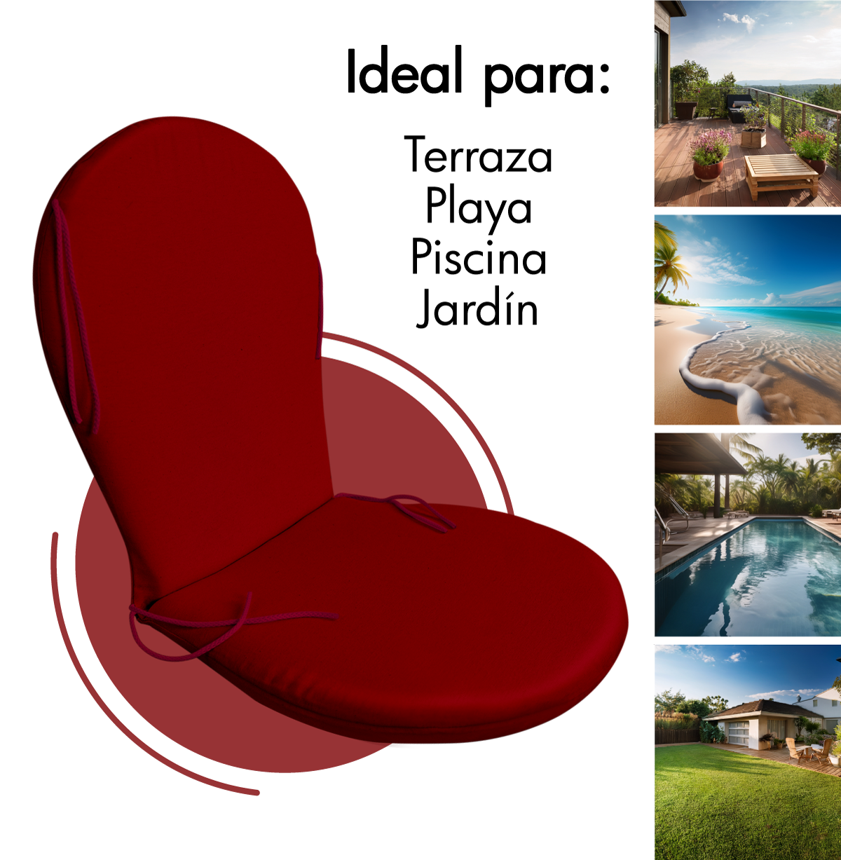 Cojín para sillas diseño tipo Guitarra - Imagen 20