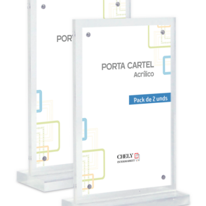 PORTA CARTEL METACRILATO CON IMÁN