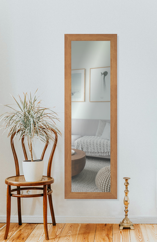 Espejos decorativos grandes largo de pared para recibidor