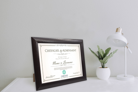 Marcos con paspartú colgar certificado