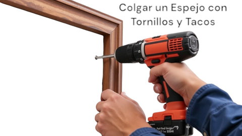 Colgar un Espejo con Tornillos y Tacos