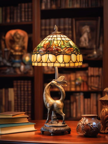Lampara-de-mesa-decorativa-en-un-interior-de-hogar-elegante