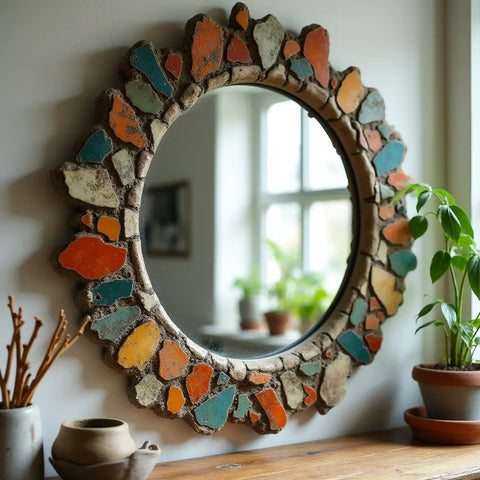 espejo decorativo manualidade