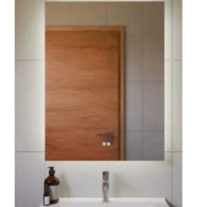 Espejo de baño rectangular con canto pulido