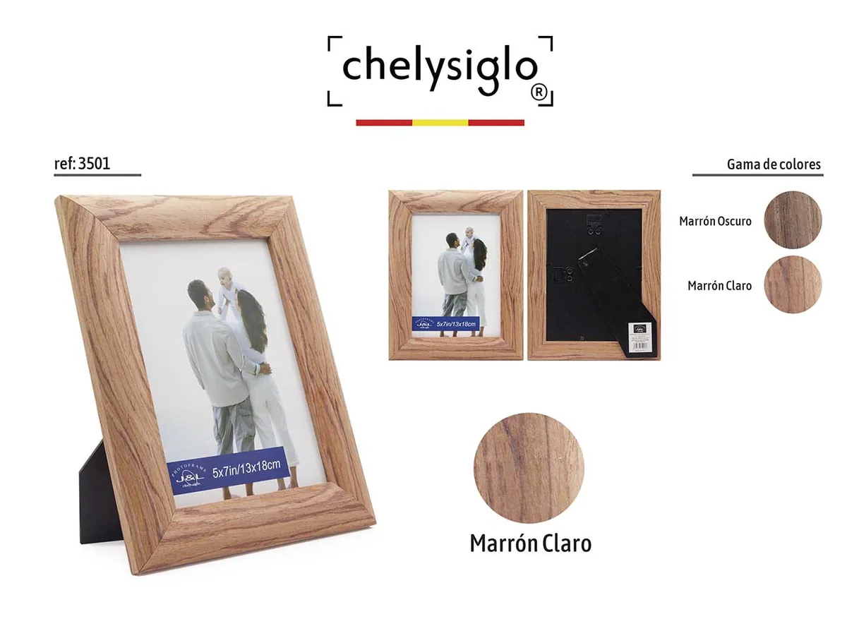 Portafoto de madera, moldura 3501
